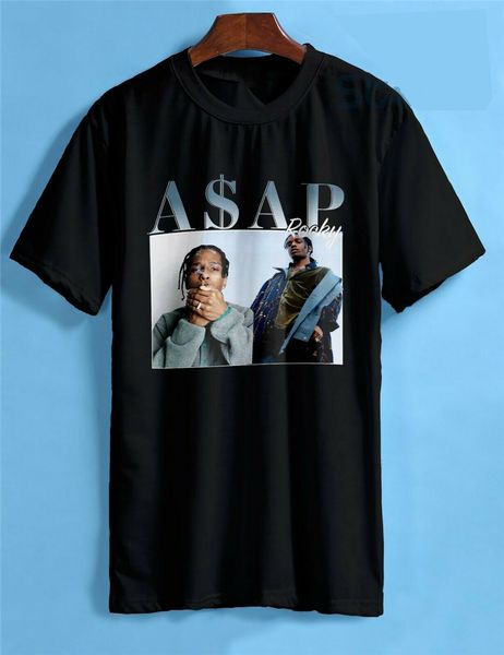 

новый винтаж asap rock shirt хип-хоп мужская уличная одежда ay футболка s-2xl классический пользовательский дизайн футболки, White;black