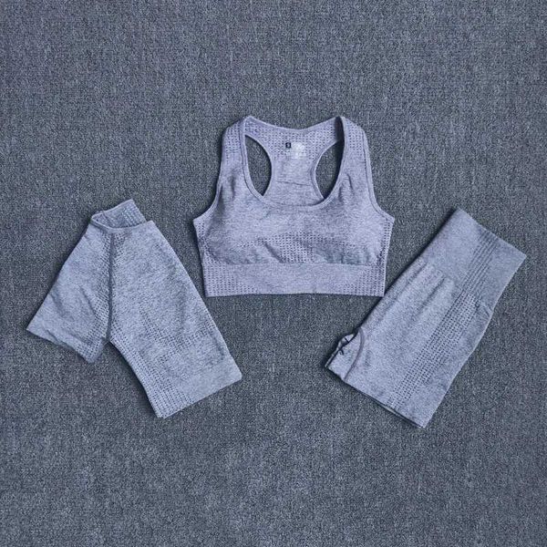 

seamless women yoga set workout gym clothes sports bra fitness crop short sleeve t shirt high waist shorts sports suits