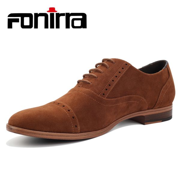 

fonirra fashion men casual shoes oxfords faux suede leather men flats luxury lace up zapatillas hombre dress shoes 402, Black