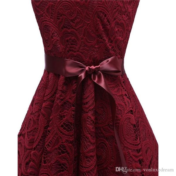 

без бретелек v-образным вырезом платье для коктейля a-line zipper назад sash лук кружева платье homecoming robe de fete de fiesta платье, Black
