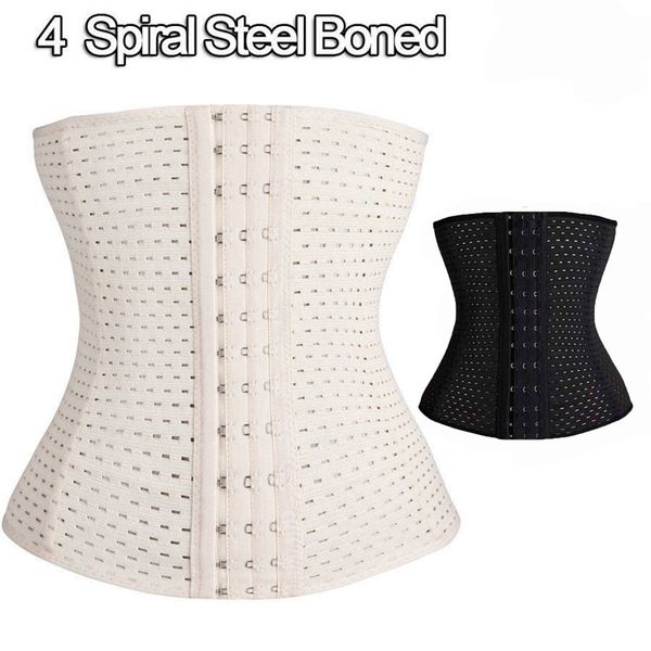 

women spendex waist training cincher underbust corset body shaper waist trainer girdles for women shapewear tummy shaper, Black;white