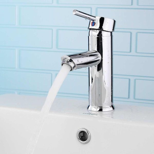 

xueqin chrome brass single handle bathroom mixer tap deck mounted sink bath and cold water single hole kitchen basin faucet