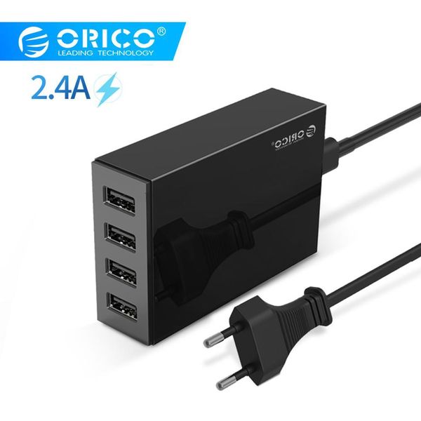 

orico 34w 4 port usb smart deskcharger usb universal mobile phone charger for samsung lg xiaomi nexus iphone travel chargers