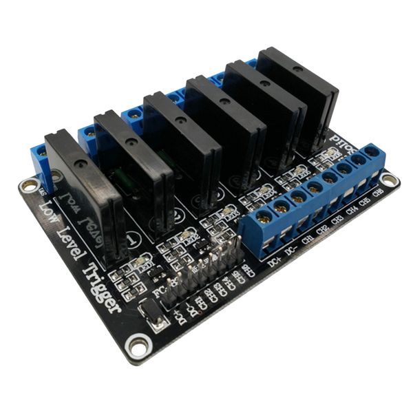 

12v 6 channel g3mb-202p solid state relay module with resistive fuse 240v 2a output