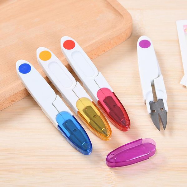

portable cutter nipper fish line trimmer yarn thread diy tool sewing cross stitch tailor clipper scissor supplies msnom, Black