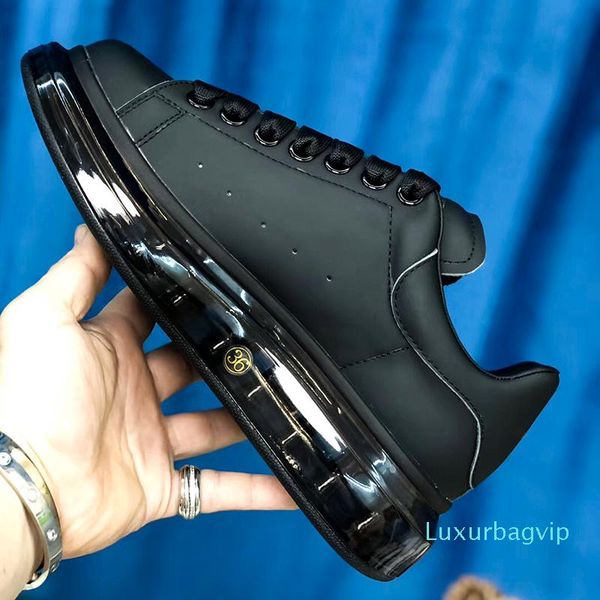 

designer mens and women fashion platform sneakers shoes lace up suede leather 001dress casual shoe canvas air bottoms shoe size 35-44 l26, Black