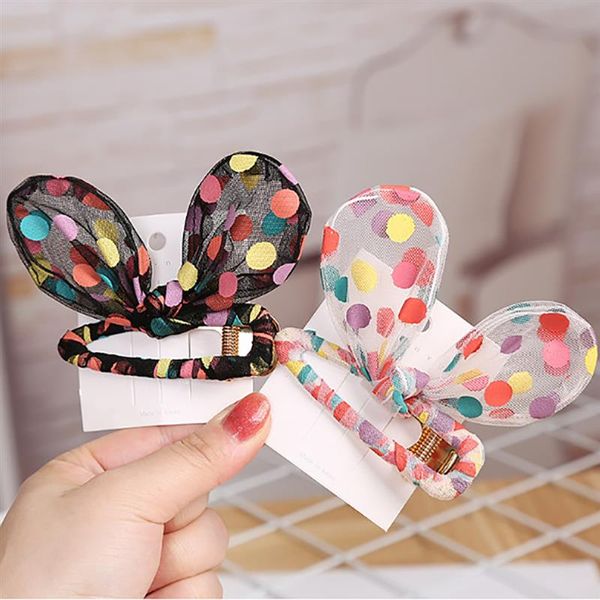 

1pcs women girls hair clip ear alligator hair clip barrette pin lady barrette stick sweet accessories, Slivery;white