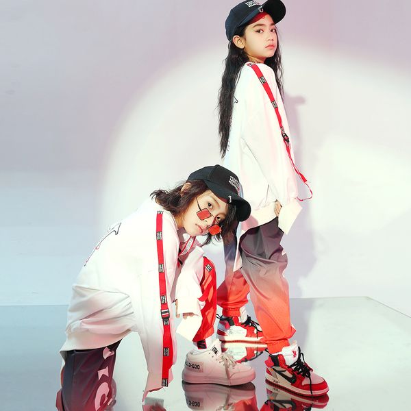 2019 Children S Street Dance Set Girls Hip Hop Clothing Jazz Dance