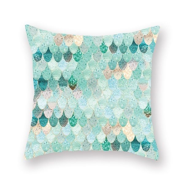 

45*45cm geometric sofa cushion cover mint green peach skin velvet pillow case pillowcase for car chair seat home decorative