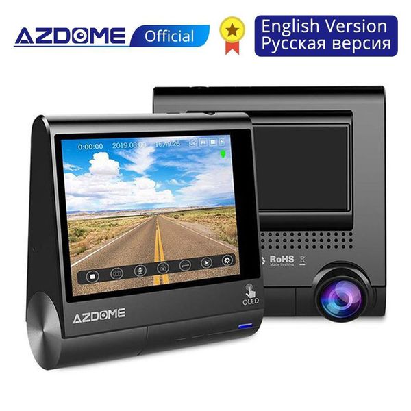 

azdome m05 car dvr dashcam driving recorder oled touch screen wide angle lens 1080p loop recording g-sensor car camera recorders