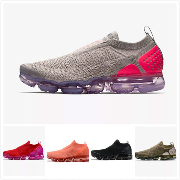 

New Moc 2 Laceless 2.0 Running Shoes Sport Shoes Triple Black Designer Mens Women Sneakers Fly White Knitted Air Cushion Trainers Zapatos