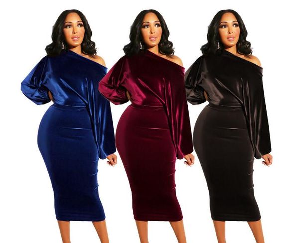 

women velvet dress off shoulder long sleeve bodycon nightclub party mini pencil dress d089, Black;gray