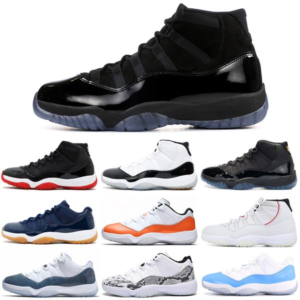 

11 11s Men Basketball Shoes Snakeskin Cap and Gown Concord Gamma Blue Navy Gum Women Mens Trainer Sports Sneakers Free Shipping