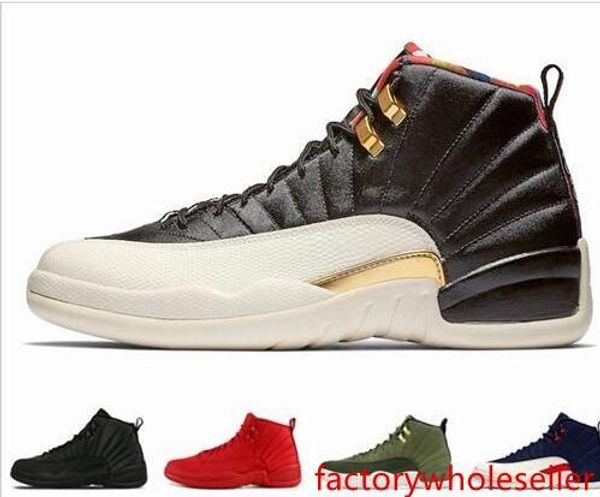 

12s cny chinese new year winterized wntr gym red michigan mens basketball shoes jumpman 12 taxi flu game gamma blue sports sneaker
