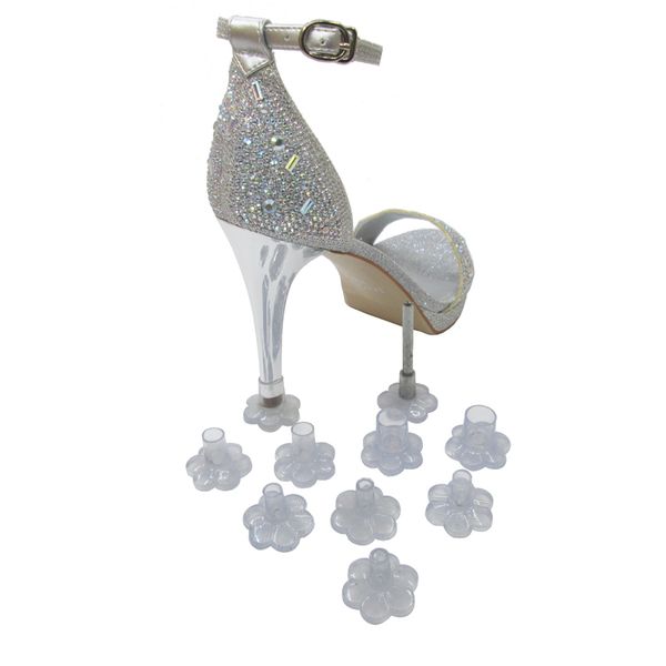 

flower shape shoe covers women shoes high heel sers protectors heels cover cap for bridal wedding party, White;pink