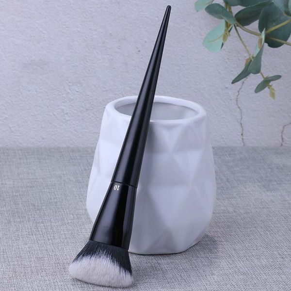 Ben spazzole per trucco 3D Blocco -it Edge Foundation Brush No.10 - Black Perfect Sculpt Contour Q240507