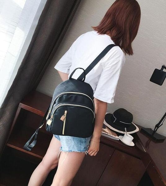 

2020 new backpack women's oxford cloth japanese and korean version of solid color multifunctional fashion ladies small backpack