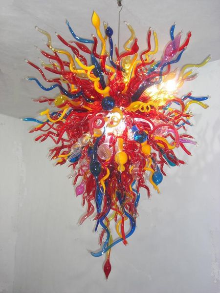 

modern hand blown multi color glass chandeliers lightings customized murano glasss decorative hanging led pendant lamps for home l decor