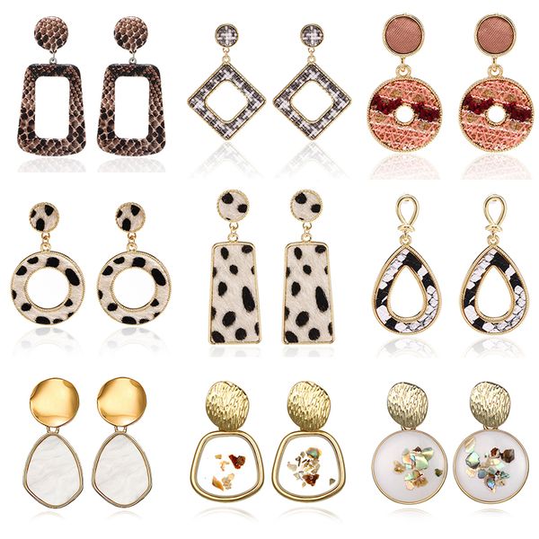 

multiple 2019 new creative gold earrings for women female vintage anniversary bridal party wedding jewelry ornaments accessories, Golden;silver