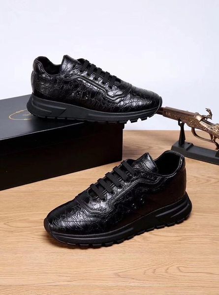 

2019 new italian brand designer men women zapatillas guiseppes real leather rivet recreational casual shoe arena sneakers xg18091421, Black