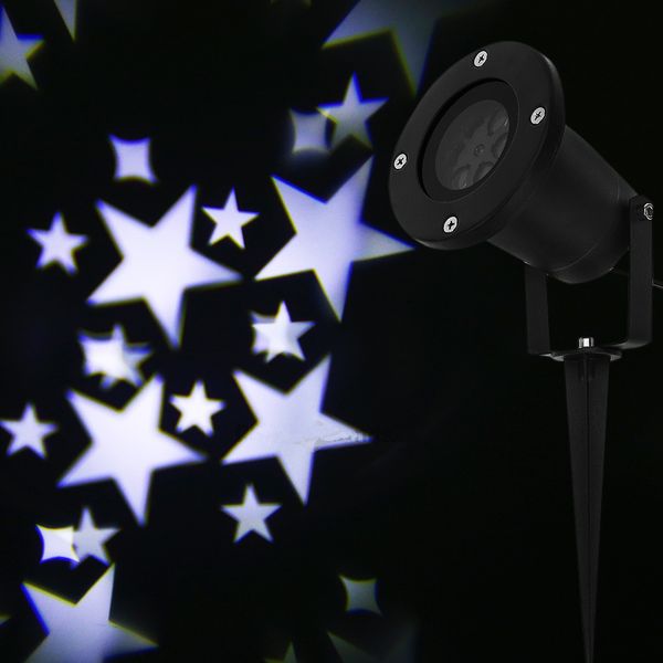 

100 - 240v 4w led star light водонепроницаемый пейзаж лампы проектора украшения звезды лампа рождество сад пейзаж лампы холодный белый
