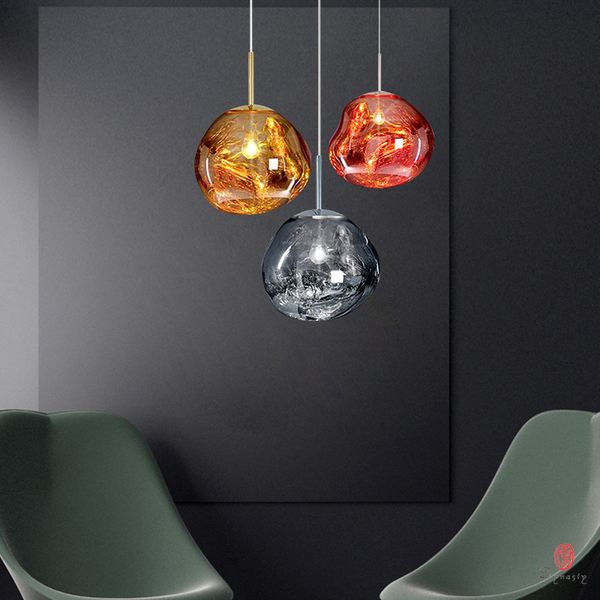 

designer glass pendant lamps fashion art hanging lamp colorful plate restaurant coffee club shop led lighting fixture ship