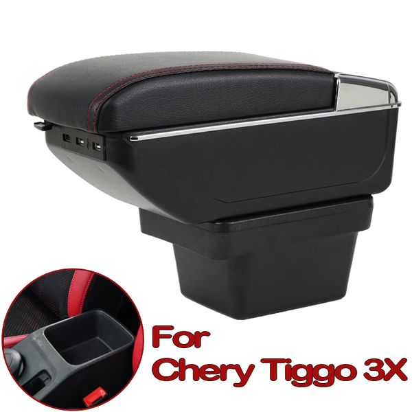 

for chery tiggo 3x armrest box central store content box with cup holder ashtray decoration with interior arm rest accessories