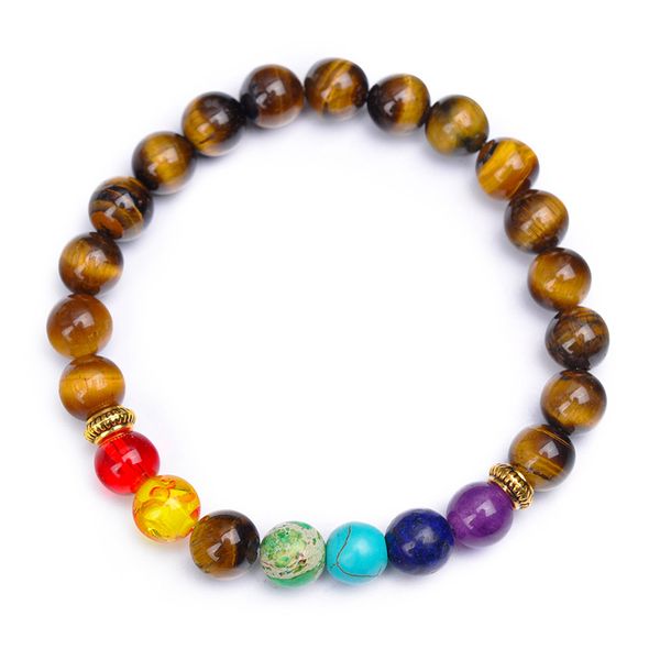 

europe and the united states sell like cakes 8 mm tiger eye bracelet beads hand-woven natural stones, Black