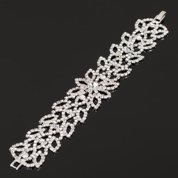 

bangles fashion charm bijoux bracelets for women yfjewe new luxury austrian crystal bridal wedding jewelry bracelets b146, Black