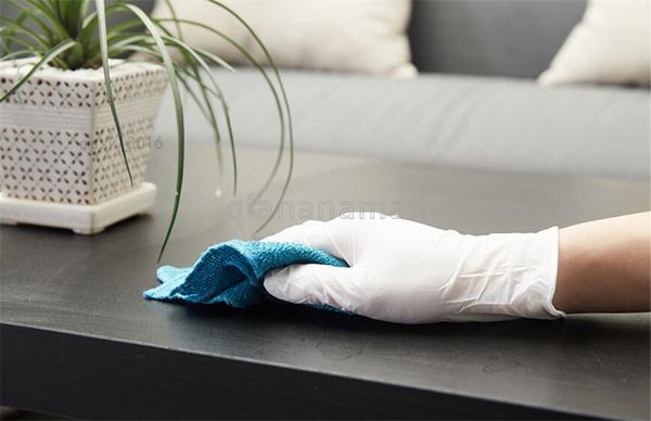 

good disposable nitrile oil car repair working hand gloves 100pcs universal kitchen dishwashing work garden gloves