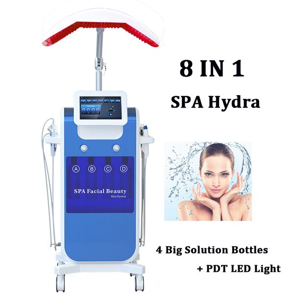 

hign end hyperbaric oxygen facial equipment water jet peel skin exfoliate hydra facial oxygen therapy acne scar treatment, Black;white