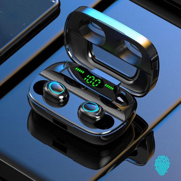 

беспроводная связь bluetooth 5.0 наушники 3500 мач зарядки чехол светодиодный дисплей водонепроницаемый наушники с микрофоном автомобиля