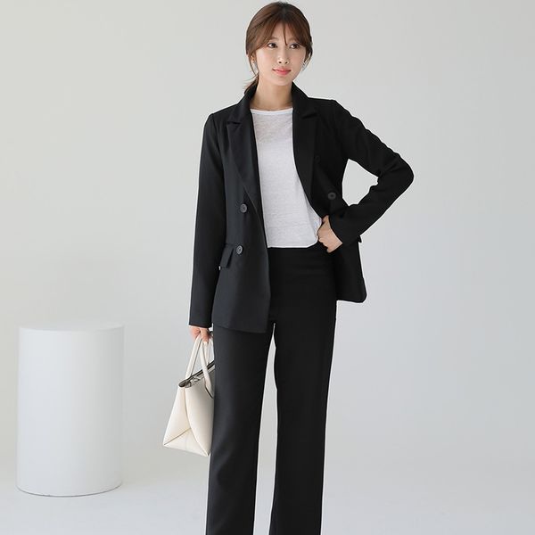 

new arrival women temperament fashion wild suit slim pant comfortable thick warm trend outdoor office pant suits, White;black