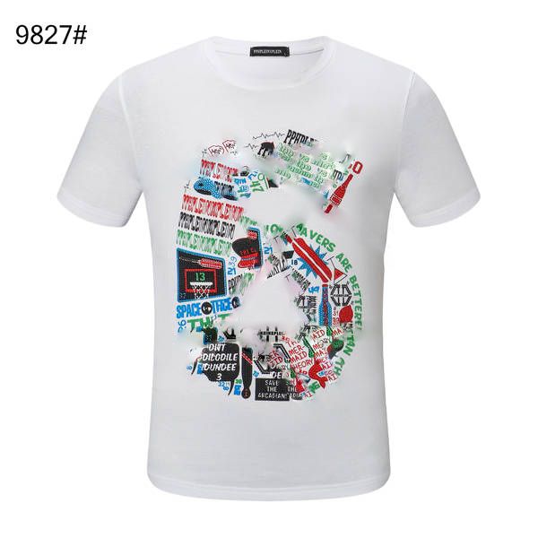 

весна и лето новый чистый хлопок современный уличная мода мужская и женская т-shirt672, White;black