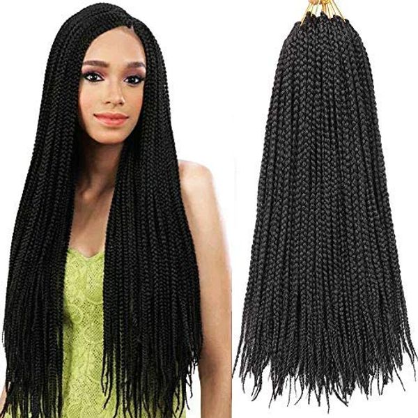 2019 18 Inch Box Braids Crochet Braids 3x Box Braid Crochet Hair