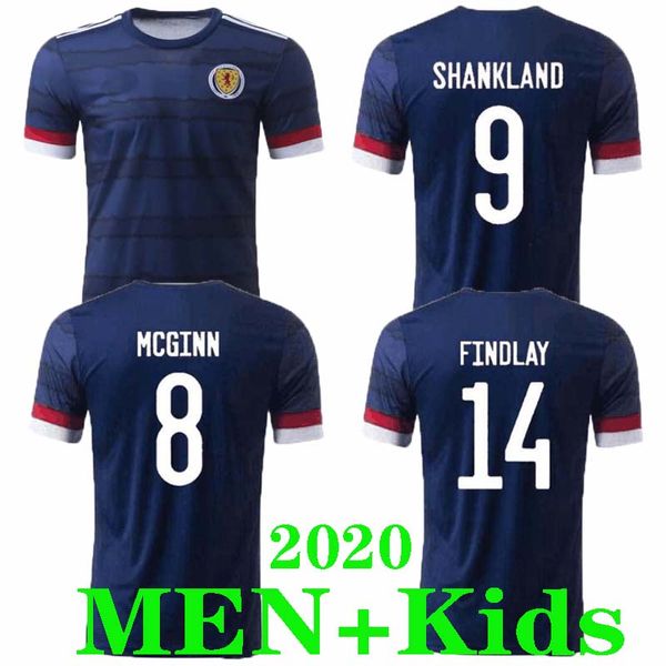 

kids+men 2020 2021 scotland soccer jerseys 20 21 camisetas de fÃºtbol home mcgregor mcginn armstrong robertson national team football shirts, Black;yellow