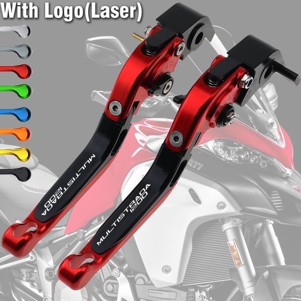 

for multistrada 1200/s/gt 2010-2016 motorcycle accessories cnc aluminum folding extendable brake clutch levers