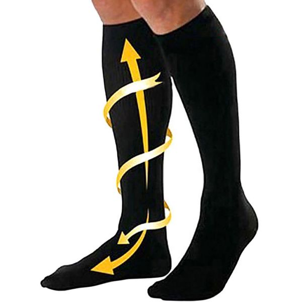 

compression stockings unoutdoor breathable pressure nylon varicose vein stocking leg relief pain stockings for 29-31cm hot, Black