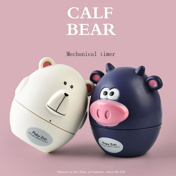 

1шт таймер шеф-повар форма пластиковые практические инструменты для выпечки прекрасный мультфильм медведь кухонный таймер повар помощник для