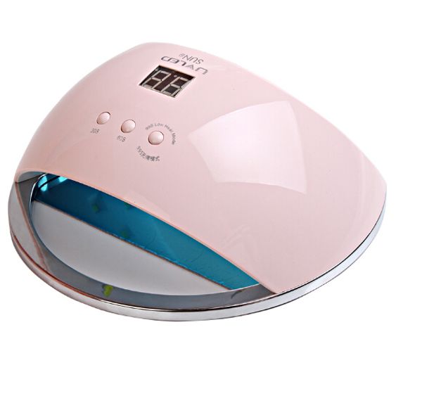 Secadores de unhas 48W SUN6 Lâmpada LED de UV portátil Tambor de alta qualidade com sensor e ferramentas de gel de cura LCD