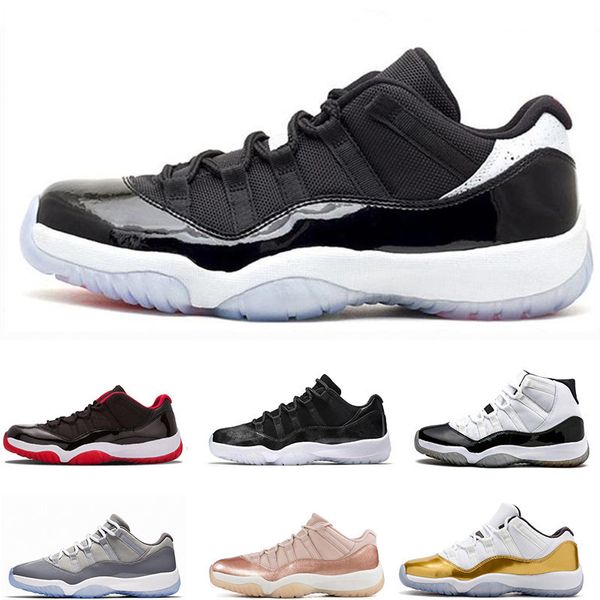 

11s XI Bred 11 Concord Men Basketball Shoes Platinum Tint Gym Red Cap And Gown PRM Heiress Sports Designer Men Sneakers Size 13