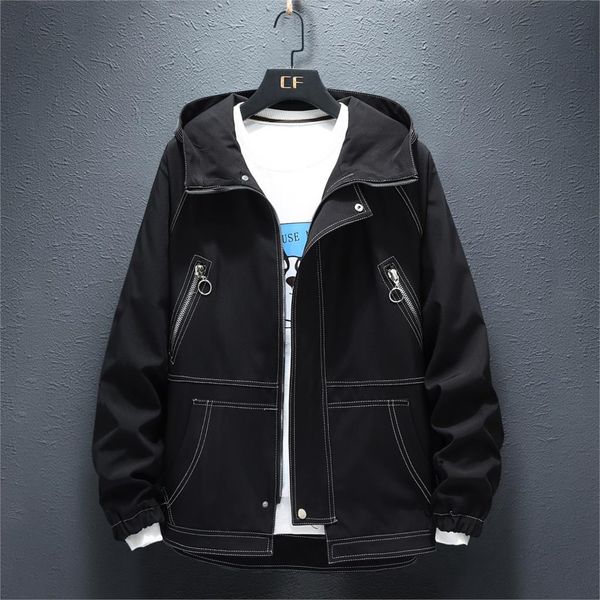 

plus 9xl 8xl 7xl 6xl black bomber jacket men fashions hip hop streetwear baseball jacket men coat coat loose, Black;brown