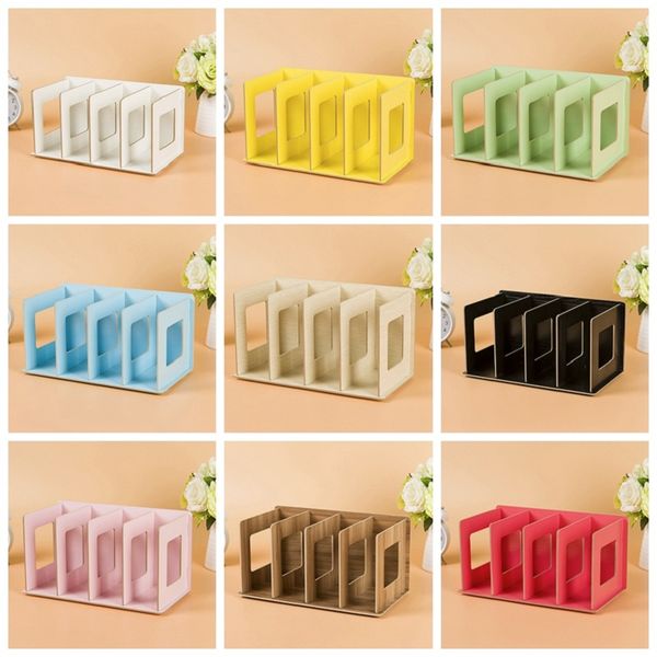

diy wooden tableorganizer cd dvd storage shelves book display shelf stand wood book rack desk drawer organizers