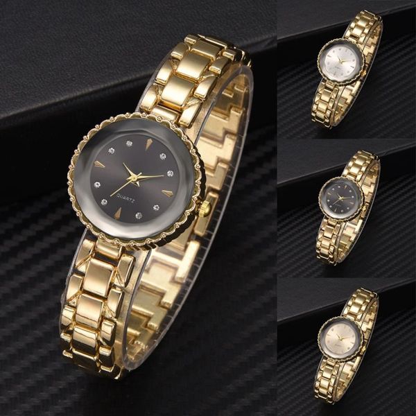 

casual fashionable women watch quartz rhinestones alloy wristwatch watch 1 1, Slivery;brown
