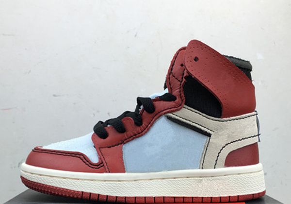 

children sports shoes 2019 new chicago red white i 1s kids basketball shoes outdoor trainers size 11c-3y