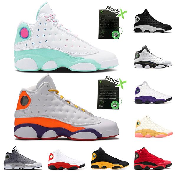 

nike air jordan мода aurora green 13s luky зеленый мужчины женщины баскетбол обувь реверс бред площадка jumpman спорта кроссовки мужские бот