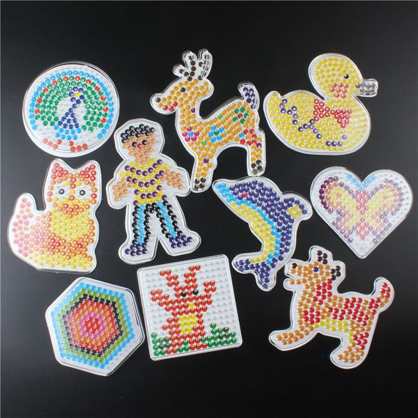 

5mm 3d puzzle toys for children pegboards patterns templates for hama beads toys perler beads educational toys handmade art