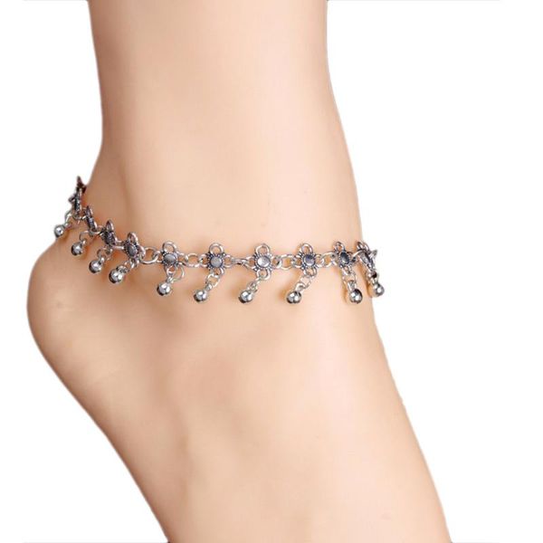 

ankle bracelet 1pc female simple fashion family name wind anklet coin fringed anklets leg bracelet anklets for women #ce15, Red;blue
