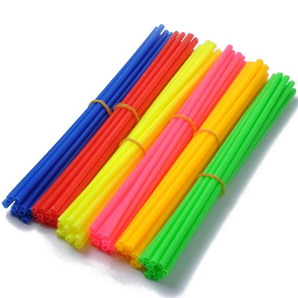 

72pcs/pack motorcycle wheel spoke protector colorful motocross rims skins covers off road bike guard wraps kit bike guard