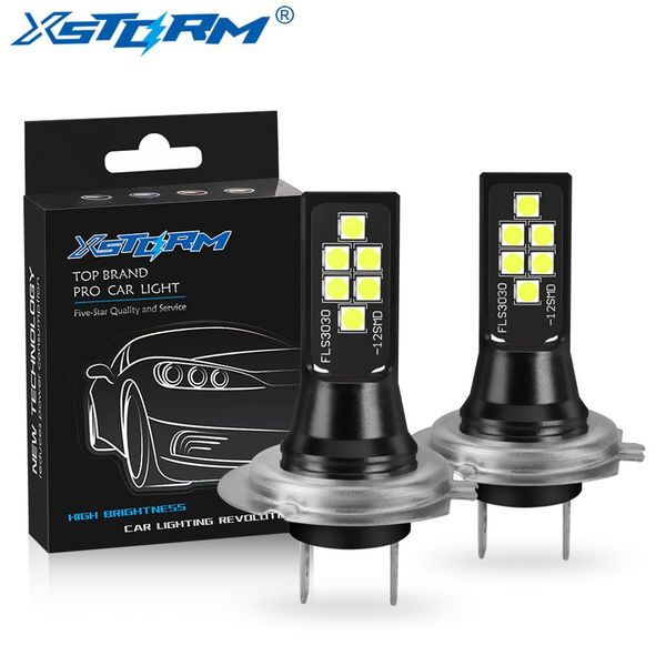 

2pcs h7 led lamp super bright 12 3030smd car fog lights 12v 24v 6000k white driving running led h7 bulbs for auto automotive